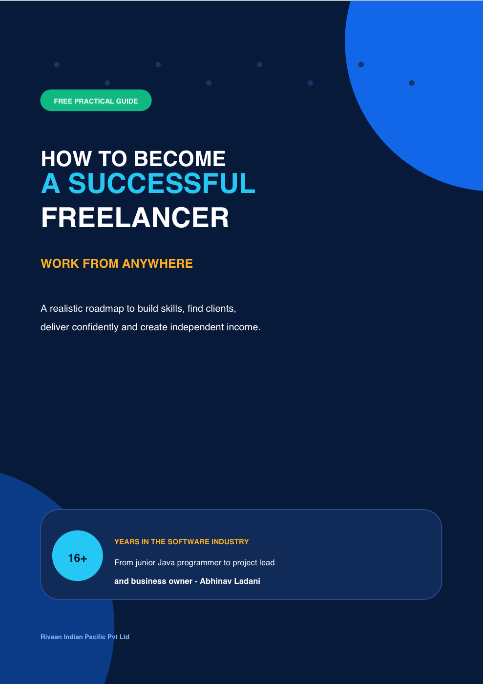 Cover of the free guide How to Become a Successful Freelancer